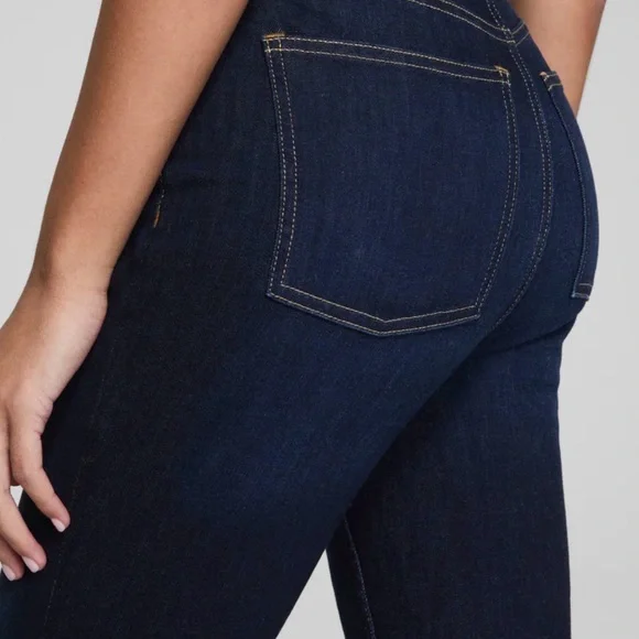 NWT SPANX Kick Flare Dark Blue Women's Jeans - Picture 2 of 6